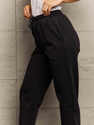 Shop Simply Love Full Size Drawstring Sweatpants - High-Quality U.S. Made Women’s Fashion with Free Fast Shipping