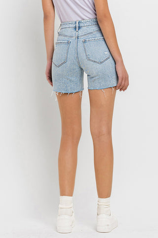 Shop Vervet by Flying Monkey High Rise Denim Shorts - High-Quality U.S. Made Women’s Fashion with Free & Fast Shipping