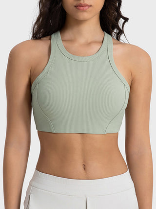 Shop Sage Millennia Wide Strap Cropped Sport Tank - High-Quality U.S. Made Women’s Fashion with Free & Fast Shipping