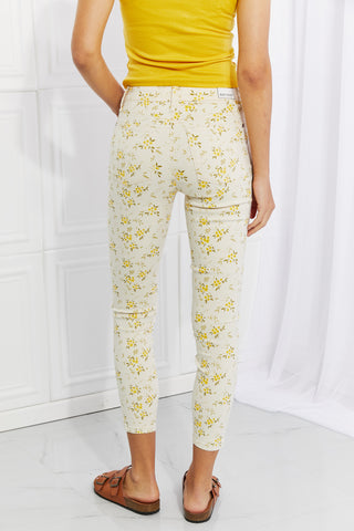 Shop Judy Blue Full Size Golden Meadow Floral Skinny Jeans - High-Quality U.S. Made Women’s Fashion with Free Fast Shipping