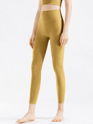 Shop Mustard High Waist Active Pants - High-Quality U.S. Made Women’s Fashion with Free & Fast Shipping