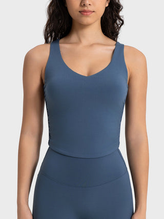 Shop Millennia Cropped Sport Tank - High-Quality U.S. Made Women’s Fashion with Free & Fast Shipping