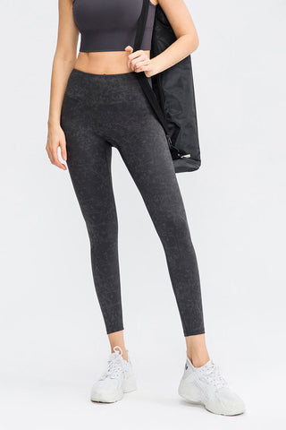 Shop Black High Waist Active Leggings - High-Quality U.S. Made Women’s Fashion with Free & Fast Shipping