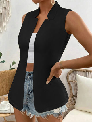 Shop Open Front Longline Vest - High-Quality U.S. Made Women’s Fashion with Free Fast Shipping