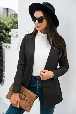 Shop Three-Quarter Sleeve Blazer - High-Quality U.S. Made Women’s Fashion with Free & Fast Shipping