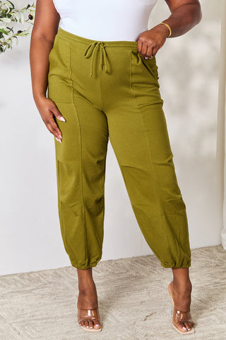 Shop True Moss Culture Code Full Size Drawstring Sweatpants with pockets - High-Quality U.S. Made Women’s Fashion with Free & Fast Shipping