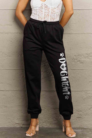 Shop Simply Love Simply Love Full Size Drawstring DOG MAMA Graphic Long Sweatpants - High-Quality U.S. Made Women’s Fashion with Free Fast Shipping