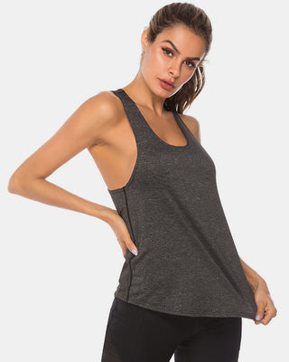 Shop Full Size Scoop Neck Wide Strap Active Tank - High-Quality U.S. Made Women’s Fashion with Free & Fast Shipping