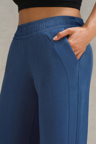 Shop Drawstring Wide Leg Active Pants - High-Quality U.S. Made Women’s Fashion with Free & Fast Shipping