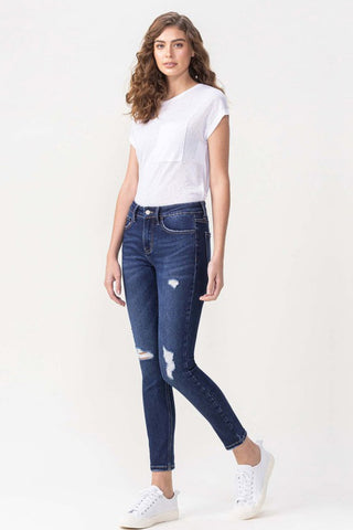 Shop Lovervet Full Size Chelsea Midrise Crop Skinny Jeans - High-Quality U.S. Made Women’s Fashion with Free & Fast Shipping