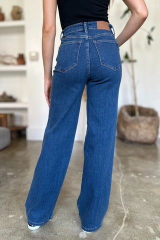 Shop Judy Blue Full Size High Rise Straight Jeans - High-Quality U.S. Made Women’s Fashion with Free & Fast Shipping