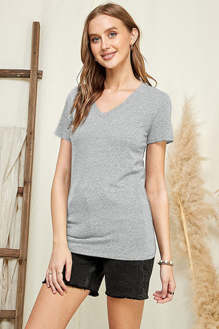 Shop Culture Code V-Neck Short Sleeve T-Shirt - High-Quality U.S. Made Women’s Fashion with Free & Fast Shipping