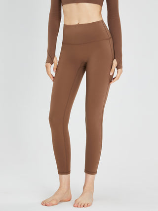 Shop Mocha High Waist Active Pants - High-Quality U.S. Made Women’s Fashion with Free & Fast Shipping