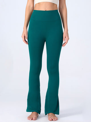 Shop Turquoise High Waist Active Pants - High-Quality U.S. Made Women’s Fashion with Free & Fast Shipping