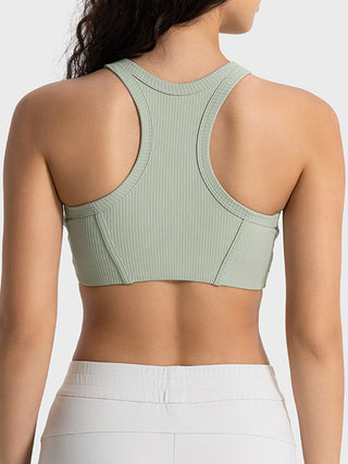 Shop Millennia Wide Strap Cropped Sport Tank - High-Quality U.S. Made Women’s Fashion with Free & Fast Shipping