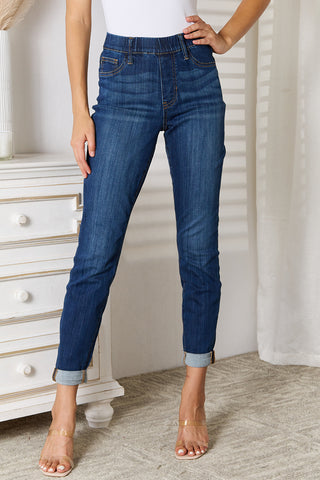 Shop Judy Blue Full Size Skinny Cropped Jeans - High-Quality U.S. Made Women’s Fashion with Free & Fast Shipping