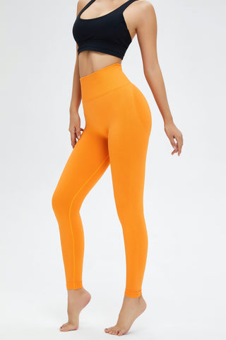 Shop Tangerine High Waist Active Leggings - High-Quality U.S. Made Women’s Fashion with Free & Fast Shipping