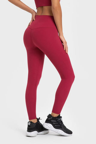 Shop Highly Stretchy Wide Waistband Yoga Leggings - High-Quality U.S. Made Women’s Fashion with Free & Fast Shipping