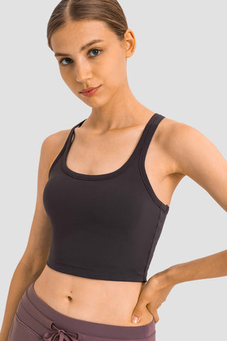 Shop Millennia Racerback Sports Bra - High-Quality U.S. Made Women’s Fashion with Free & Fast Shipping