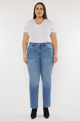 Shop Kancan Full Size Cat's Whiskers High Waist Jeans - High-Quality U.S. Made Women’s Fashion with Free & Fast Shipping