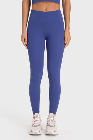 Shop Cobalt Blue Basic Full Length Active Leggings - High-Quality U.S. Made Women’s Fashion with Free & Fast Shipping