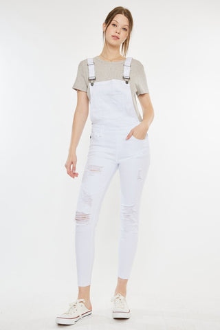 Shop Kancan Distressed Skinny Denim Overalls - High-Quality U.S. Made Women’s Fashion with Free Fast Shipping