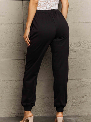 Shop Simply Love Full Size Drawstring Sweatpants - High-Quality U.S. Made Women’s Fashion with Free Fast Shipping