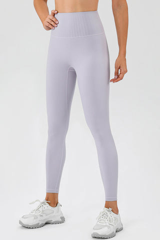 Shop Light Gray High Waistband Active Leggings - High-Quality U.S. Made Women’s Fashion with Free & Fast Shipping