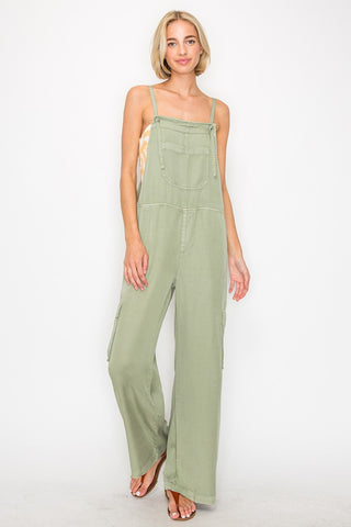 Shop SAGE RISEN Wide Leg Tencel Overalls - High-Quality U.S. Made Women’s Fashion with Free & Fast Shipping