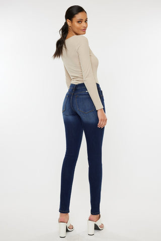 Shop Kancan Mid Rise Gradient Skinny Jeans - High-Quality U.S. Made Women’s Fashion with Free & Fast Shipping