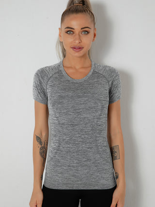 Shop Breathable Quick-Dry Short Sleeve Active T-Shirt - High-Quality U.S. Made Women’s Fashion with Free & Fast Shipping