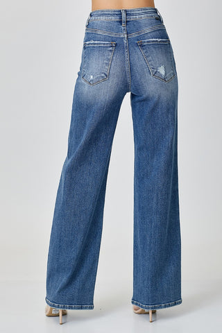 Shop RISEN High Waist Wide Leg Jeans - High-Quality U.S. Made Women’s Fashion with Free & Fast Shipping