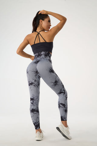 Shop Printed High Waist Active Pants - High-Quality U.S. Made Women’s Fashion with Free & Fast Shipping