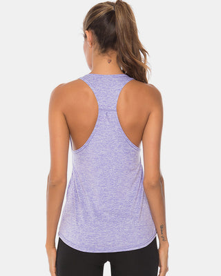 Shop Full Size Scoop Neck Wide Strap Active Tank - High-Quality U.S. Made Women’s Fashion with Free & Fast Shipping