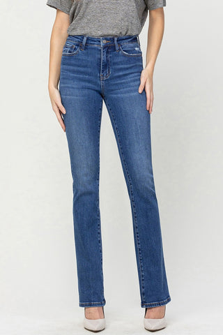 Shop Vervet by Flying Monkey High Waist Bootcut Jeans - High-Quality U.S. Made Women’s Fashion with Free & Fast Shipping