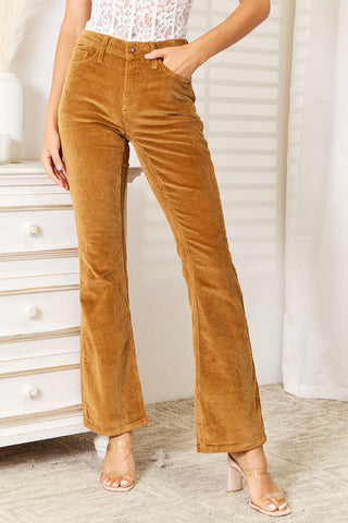 Shop Camel Judy Blue Full Size Mid Rise Corduroy Pants - High-Quality U.S. Made Women’s Fashion with Free & Fast Shipping