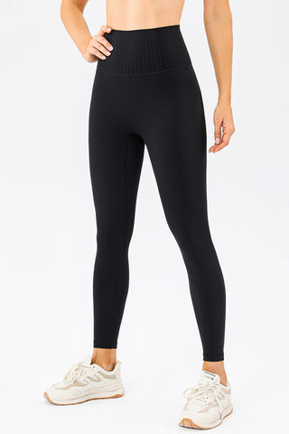 Shop Black High Waistband Active Leggings - High-Quality U.S. Made Women’s Fashion with Free & Fast Shipping