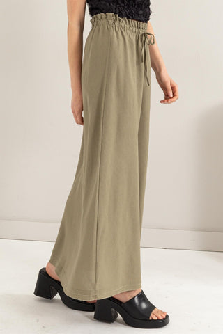 Shop HYFVE Drawstring Washed Linen Maxi Skirt - High-Quality U.S. Made Women’s Fashion with Free & Fast Shipping