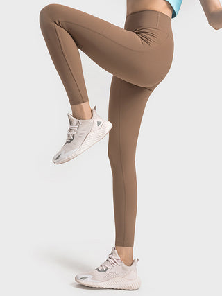 Shop Wide Waistband Active Leggings - High-Quality U.S. Made Women’s Fashion with Free & Fast Shipping