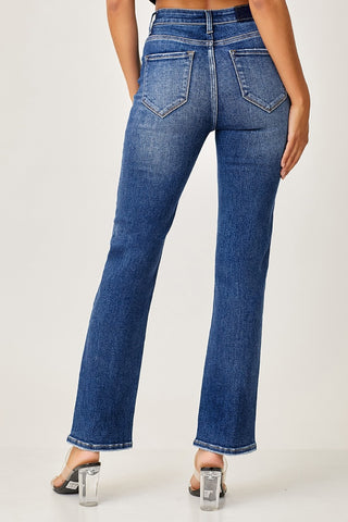 Shop RISEN Mid Rise Slim Straight Jeans - High-Quality U.S. Made Women’s Fashion with Free & Fast Shipping