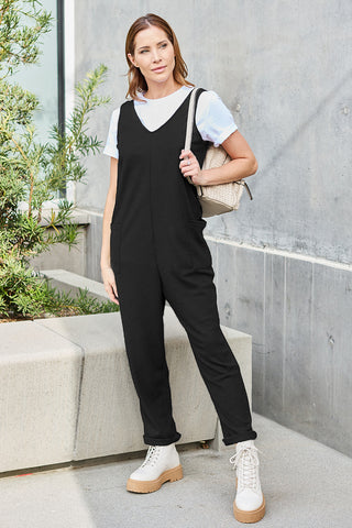 Shop Double Take Full Size Sleeveless Straight Jumpsuit - High-Quality U.S. Made Women’s Fashion with Free & Fast Shipping