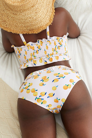 Shop Fruit Print Frilled Bikini Set - High-Quality U.S. Made Women’s Fashion with Free Fast Shipping