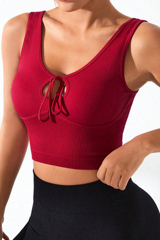 Shop Cutout Wide Strap Active Tank - High-Quality U.S. Made Women’s Fashion with Free & Fast Shipping