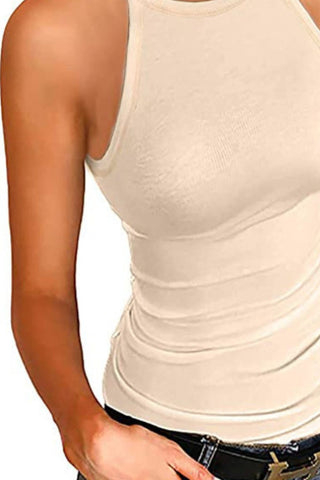 Shop Full Size Round Neck Spaghetti Strap Tank - High-Quality U.S. Made Women’s Fashion with Free Fast Shipping