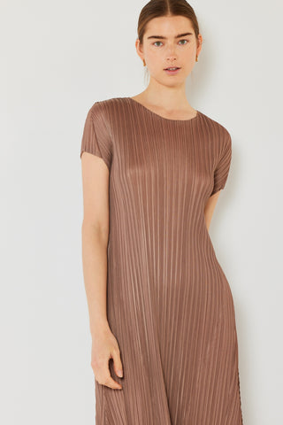 Shop Marina West Swim Pleated Cap Sleeve A-Line Dress - High-Quality U.S. Made Women’s Fashion with Free & Fast Shipping