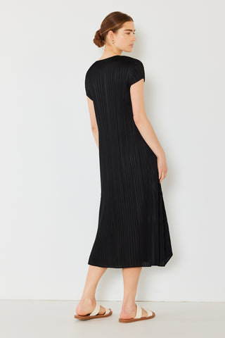 Shop Marina West Swim Pleated Cap Sleeve A-Line Dress - High-Quality U.S. Made Women’s Fashion with Free & Fast Shipping