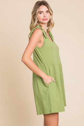 Shop Culture Code Full Size Shoulder Knot Baggy Romper - High-Quality U.S. Made Women’s Fashion with Free & Fast Shipping