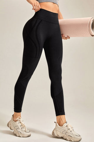 Shop Wide Waistband Long Active Pants - High-Quality U.S. Made Women’s Fashion with Free & Fast Shipping