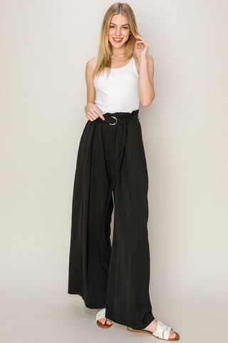 Shop HYFVE Paperbag Waist Wide Leg Pants - High-Quality U.S. Made Women’s Fashion with Free & Fast Shipping