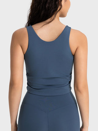 Shop Millennia Cropped Sport Tank - High-Quality U.S. Made Women’s Fashion with Free & Fast Shipping